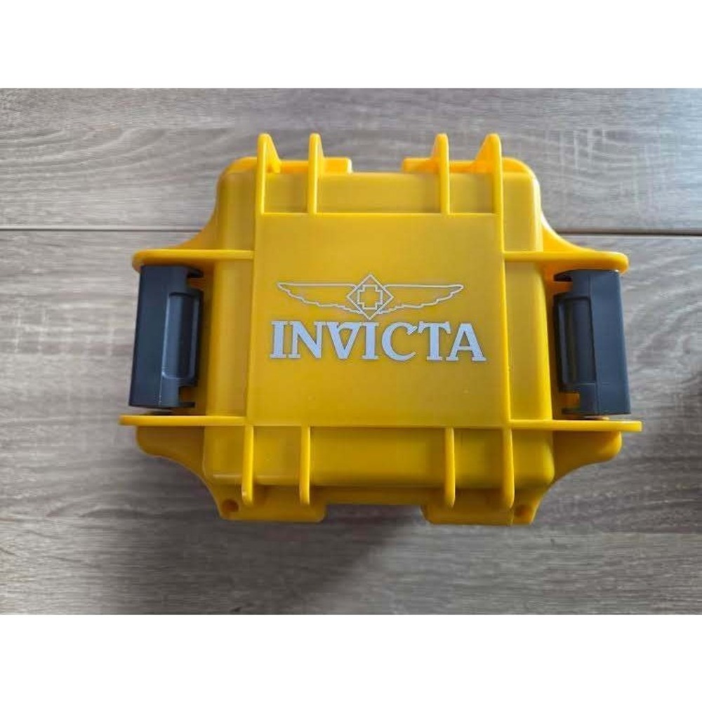 Invicta Watch Case Yellow Single Slot Impact Resistant Dive Storage Box Case